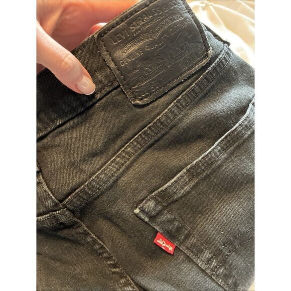 Levi’s Men’s Solid Black Straight Leg High Rise Jeans Denim 34 X 33 - Picture 6 of 7